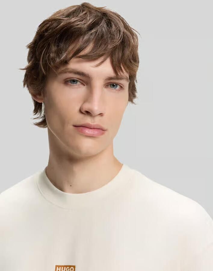 HUGO Blue relaxed fit T-shirts van puur katoen - Foto 2