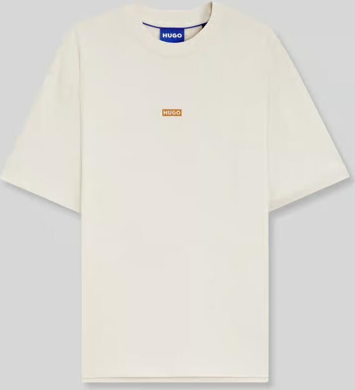 HUGO Blue relaxed fit T-shirts van puur katoen - Foto 3