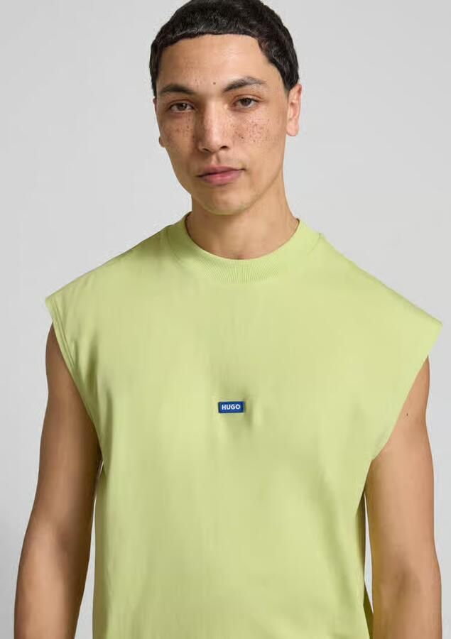 HUGO Blue relaxed fit tank top van puur katoen model 'NAVERTZ'