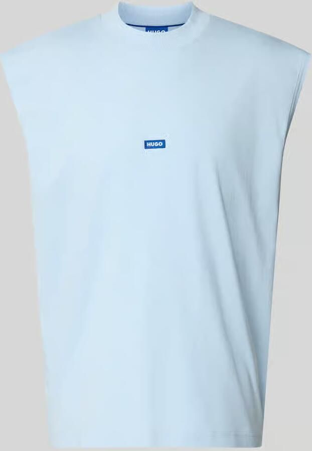HUGO Blue relaxed fit tank top van puur katoen model 'NAVERTZ' - Foto 2