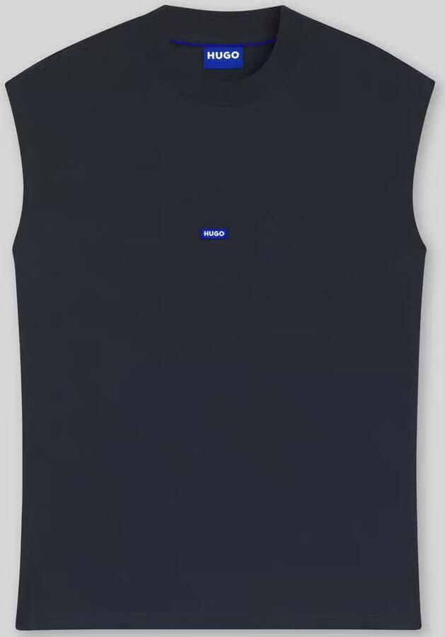 HUGO Blue relaxed fit tank top van puur katoen model 'NAVERTZ' - Foto 2