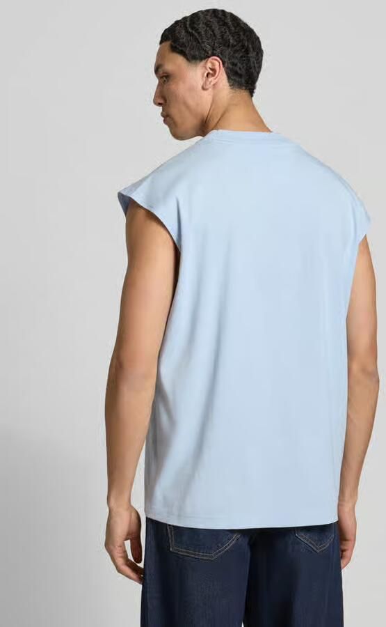 HUGO Blue relaxed fit tank top van puur katoen model 'NAVERTZ'
