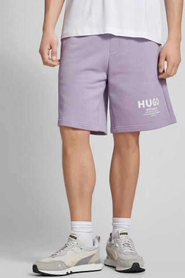 Hugo Blue Shorts met all-over motief - Foto 4