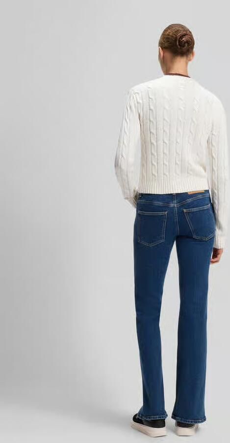 HUGO Blue Slim fit gebreid jack van katoenmix model 'Sbradina_B' - Foto 2