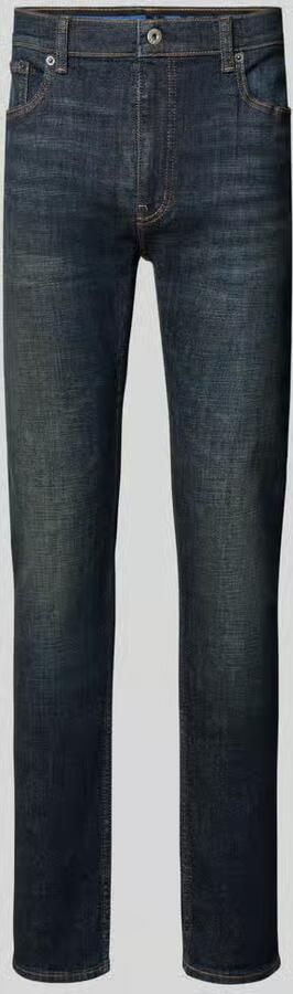 HUGO Blue Slim Fit jeans van katoenmix model 'Zane'