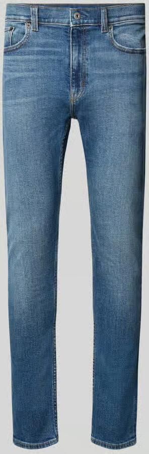 HUGO Blue Slim Fit jeans van katoenmix model 'Zane'