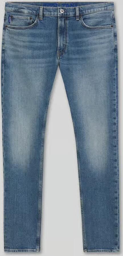 HUGO Blue Slim fit jeans van puur katoen model 'Zane'