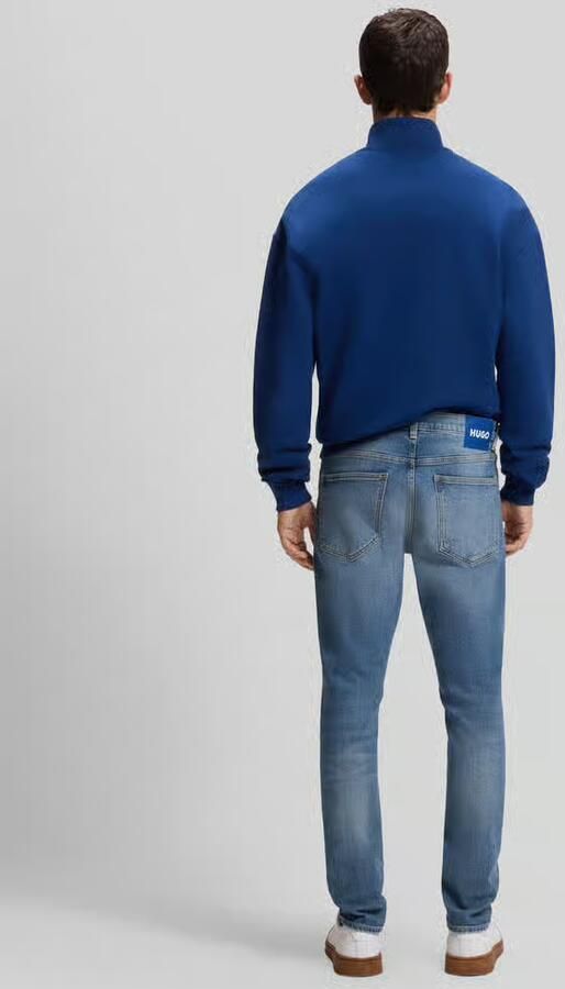 HUGO Blue Slim fit jeans van puur katoen model 'Zane' - Foto 3