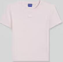 HUGO Blue slim fit kort T-shirt van katoenmix model 'BABY TEE_B'