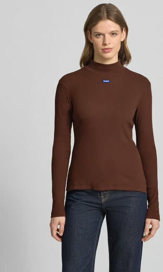 HUGO Blue Slim fit Shirt met lange mouwen van Katoenmix Model 'EASY LONGSLEEVE_B' - Foto 3