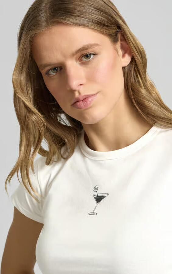 HUGO Blue slim fit T-shirt van puur katoen model 'DICHROMA_B'