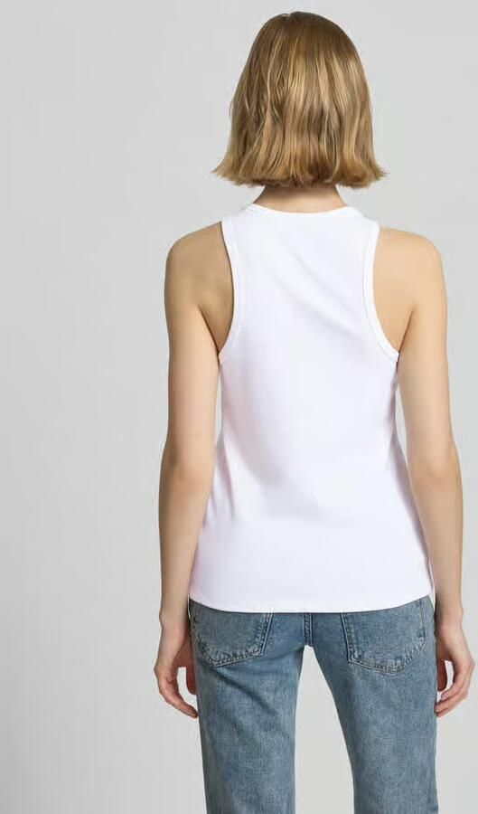 HUGO Blue slim fit tanktop van puur katoen model 'DIMARTINI_B' - Foto 3