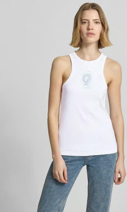 HUGO Blue slim fit tanktop van puur katoen model 'DIMARTINI_B' - Foto 2