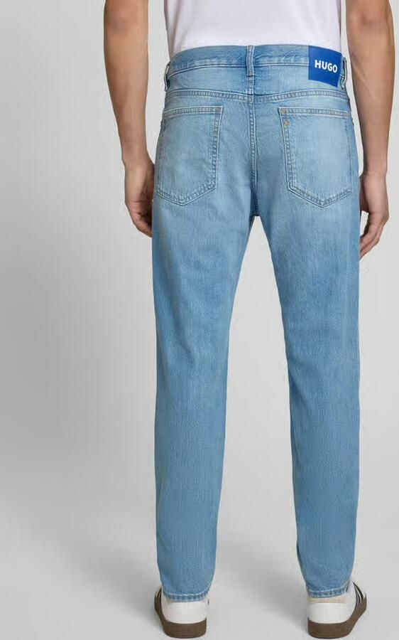 HUGO Blue Straight fit Jeans van Katoen