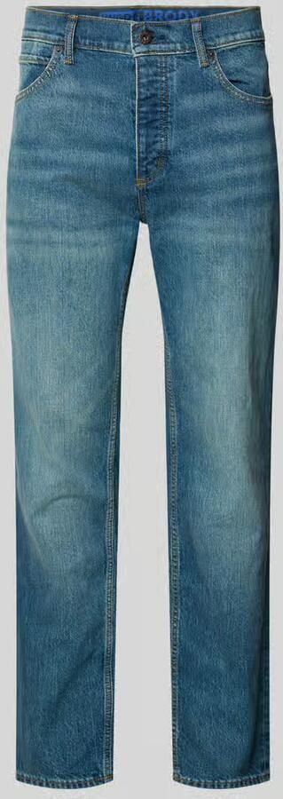 HUGO Blue straight fit jeans van katoenmix model 'Brody' - Foto 2
