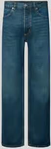 HUGO Blue straight fit jeans van katoenmix model 'Jonah'