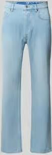 HUGO Blue straight fit jeans van katoenmix model 'Jonah'