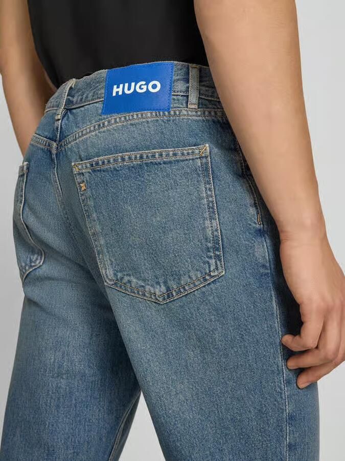 HUGO Blue straight fit jeans van pure katoen model 'JONAH' - Foto 2