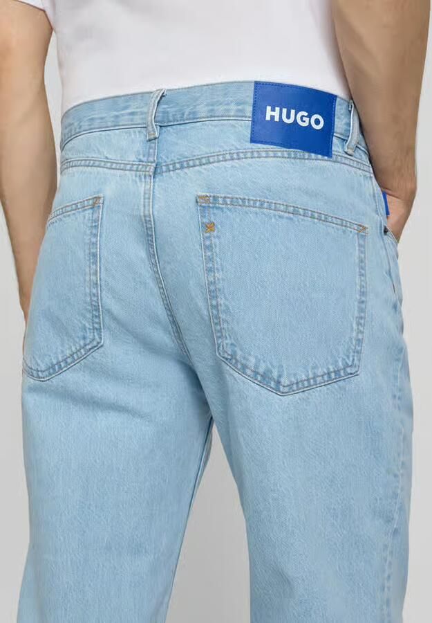 HUGO Blue straight fit jeans van pure katoen model 'JONAH'