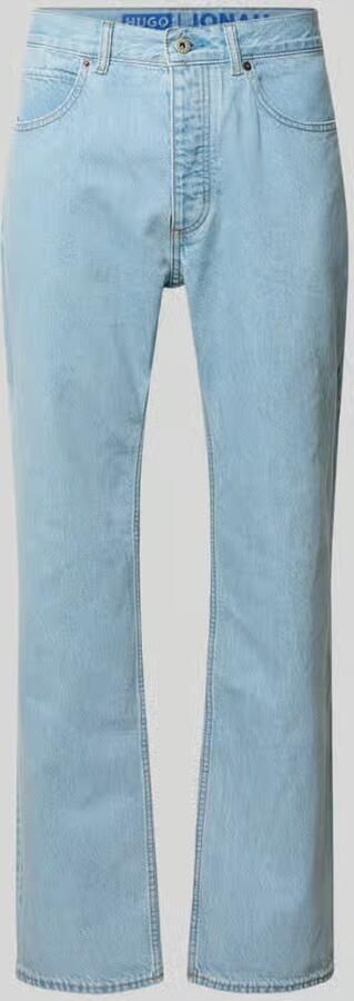 HUGO Blue straight fit jeans van pure katoen model 'JONAH' - Foto 2