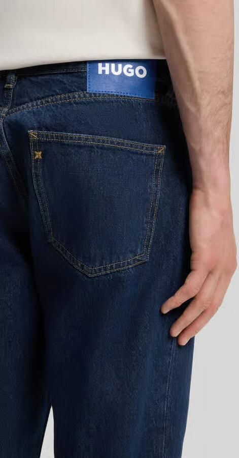 HUGO Blue straight fit jeans van pure katoen model 'JONAH'