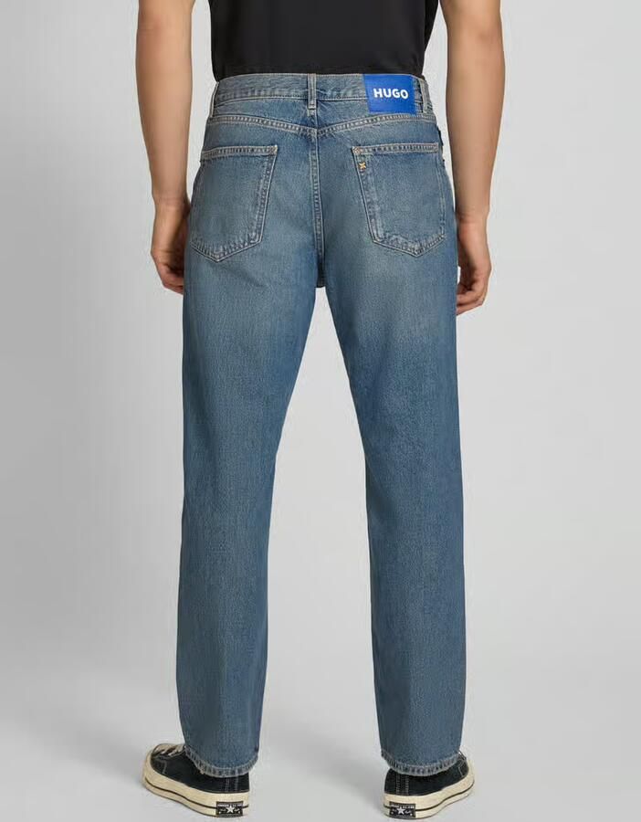 HUGO Blue straight fit jeans van pure katoen model 'JONAH' - Foto 2