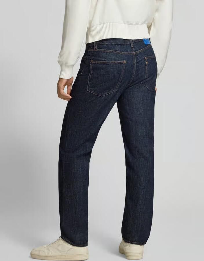 HUGO Blue straight fit jeans van puur katoen model 'Jonah' - Foto 2