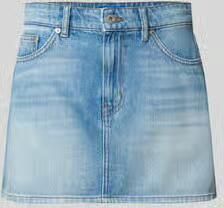 HUGO Blue straight fit mini-rok van 100% katoen in 5-pocketmodel model 'GALANIE_2_B'
