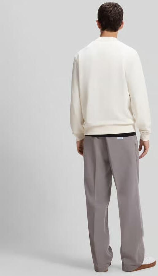 HUGO Blue Regular fit sweatshirt van puur katoen model 'Nespon' - Foto 2