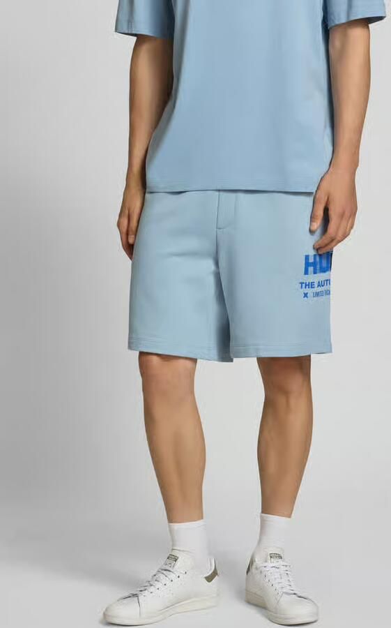 HUGO Blue Sweatshorts met elastische band model 'Nesisho' - Foto 2