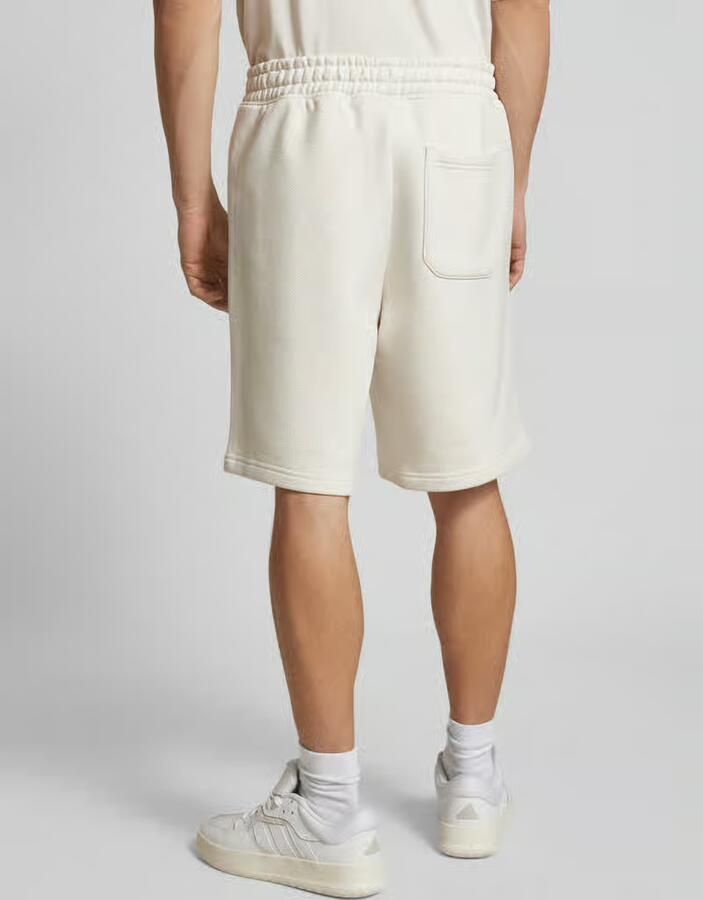 Hugo Blue Sweatshorts met labelprint model 'Nomario' - Foto 2