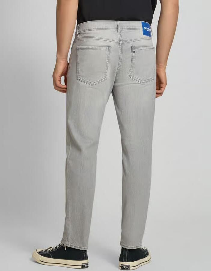 HUGO Blue tapered straight fit jeans van katoenmix model 'BRODY' - Foto 2
