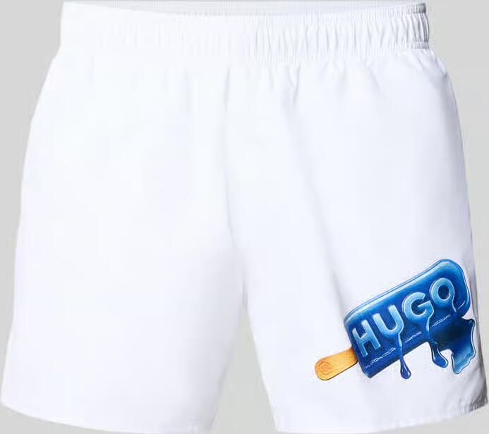 HUGO Blue Zwembroek met motiefprint - Foto 4