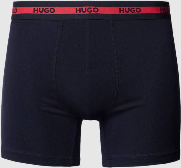 HUGO Boxershort met elastische logoband in een set van 3 stuks