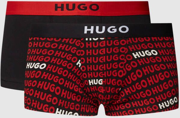 HUGO Boxershort met labeldetails model 'BROTHER' in een set van 2 stuks