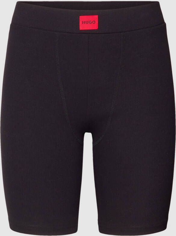 HUGO Fietsbroek met labelpatch model 'NAIANA'