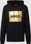 HUGO Hoodie met labelprint model 'Duratschi' - Thumbnail 3
