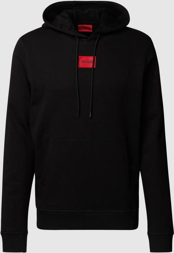 HUGO Hoodie met labelstitching model 'Daratschi'