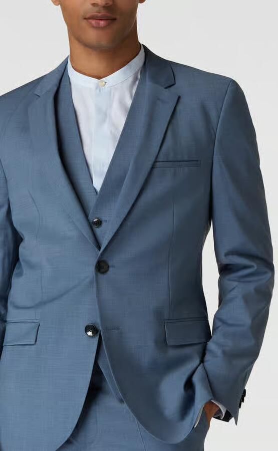 HUGO Extra slim fit colbert van scheerwolmix model 'Arti'