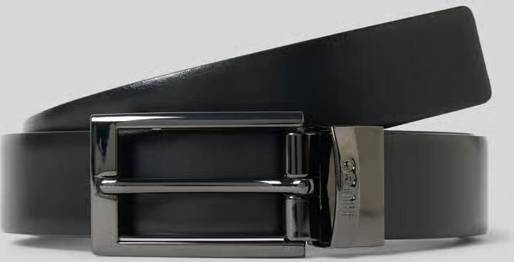 Boss Leren riem met doornsluiting model 'Elvio'