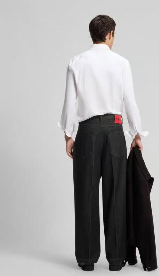 HUGO baggy jeans van puur katoen model ' 249' - Foto 3