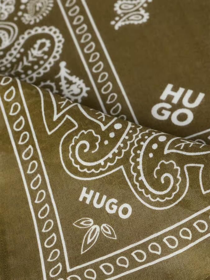 HUGO Bandana van puur katoen in set van 2 model '2BANDANA'