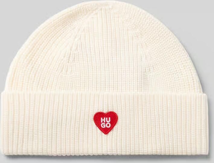HUGO Beanie van scheerwolmix model 'SENTIALY_HAT'