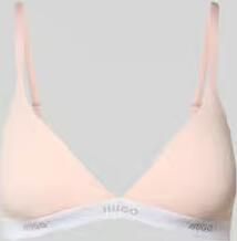 HUGO underwear Triangel-bh Van stretch-katoen met logo-onderborstband - Foto 7