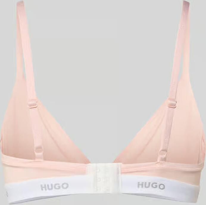 HUGO underwear Triangel-bh Van stretch-katoen met logo-onderborstband - Foto 8