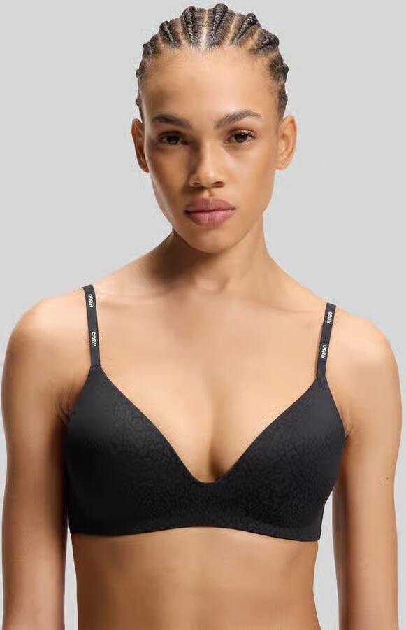 HUGO bh in luipaardprint met all-over motief model 'SHADOW BRALETTE'