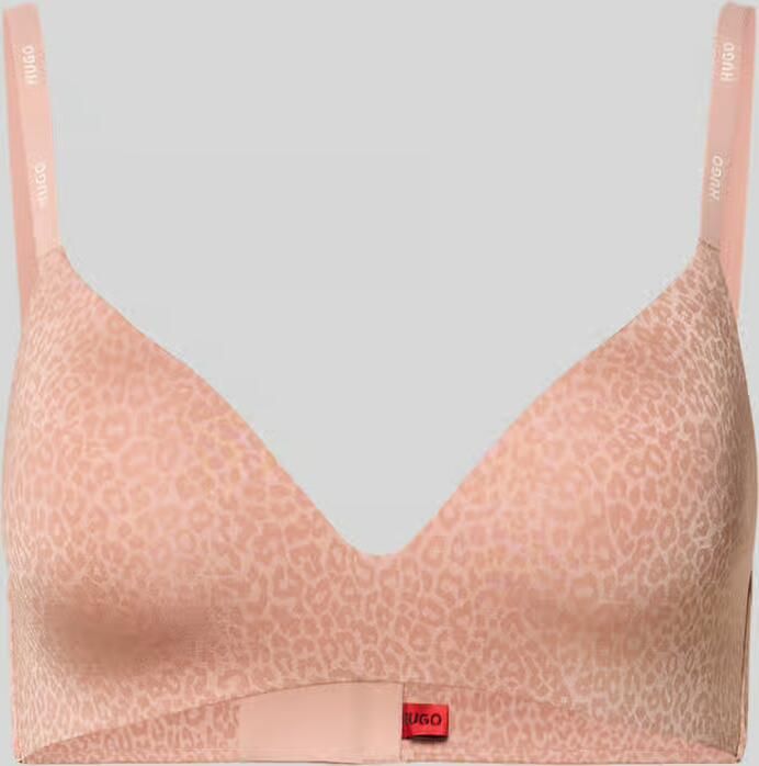 HUGO bh met all-over motief model 'SHADOW BRALETTE' in luipaardprint - Foto 2