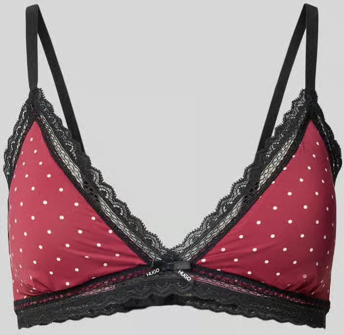 HUGO bh met kant model 'UNIQUE Triangle'