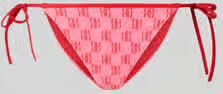 HUGO Bikinibroekje met all-over logomotief model 'MONOGRAM SIDE TIE'