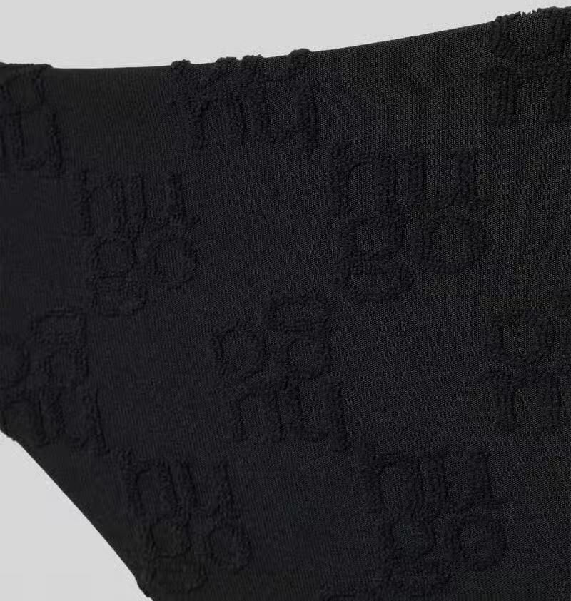 HUGO Bikinibroekje met label in reliëf model 'TERRY MONO' - Foto 2